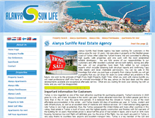 Tablet Screenshot of alanyasunlife.com